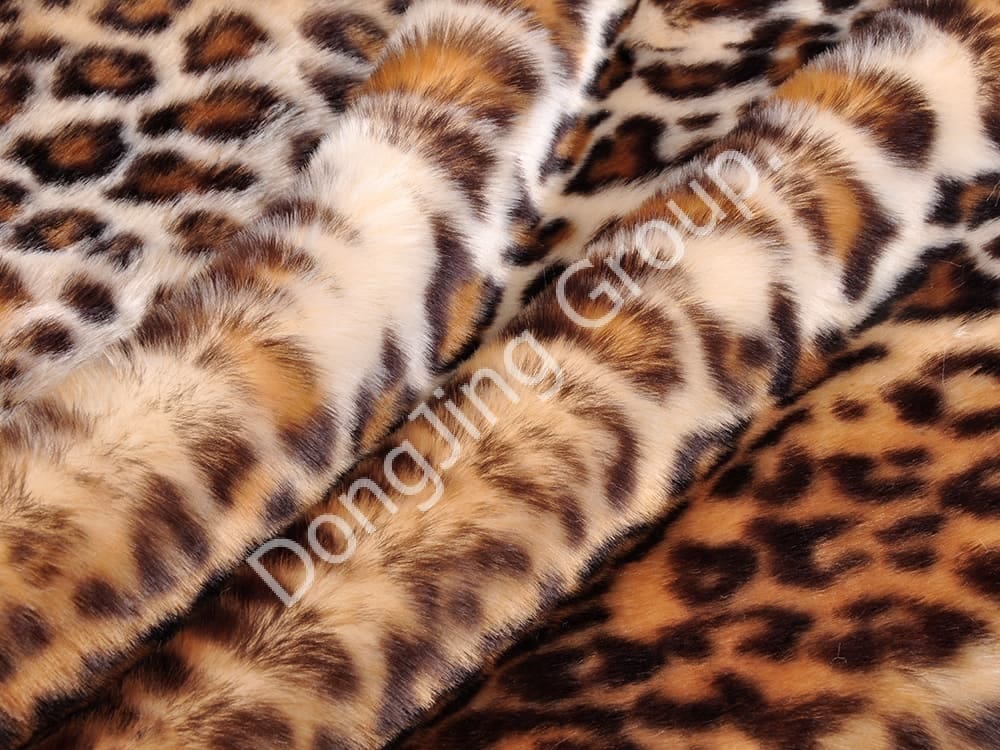 DP1099-Miprint Doble Color Estampado Leopardo faux fur fabric