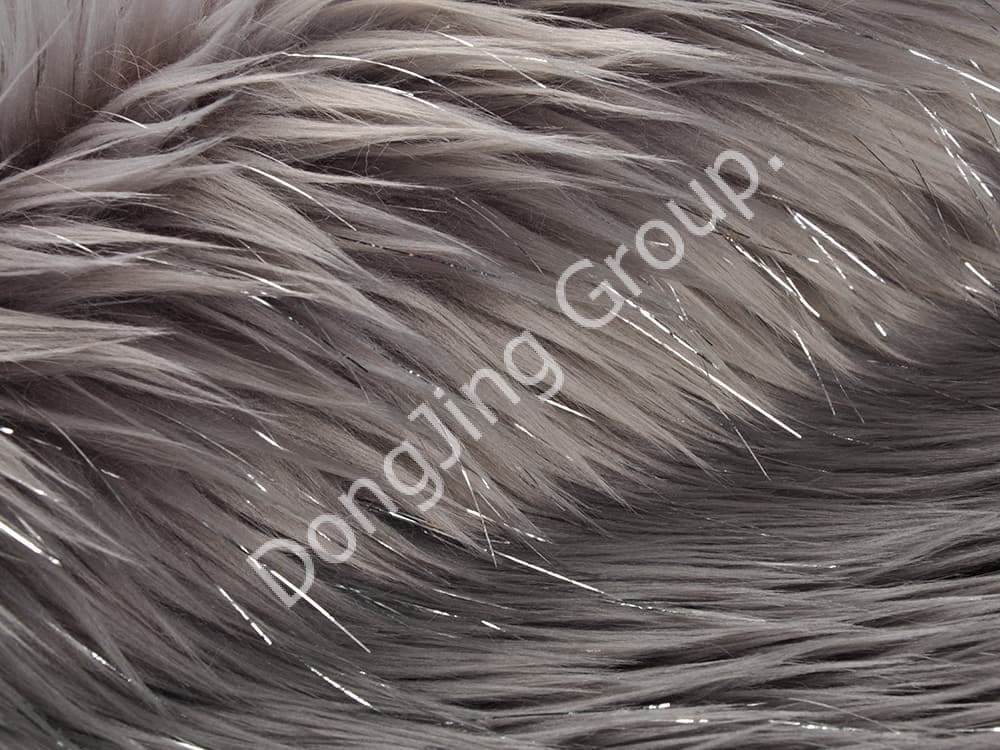 DP0940-Paquete de liar de seda con impresión de clip gris faux fur fabric