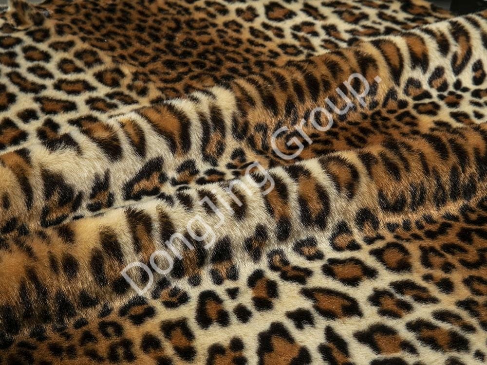 8KY0017-Estampado leopardo indio beige faux fur fabric