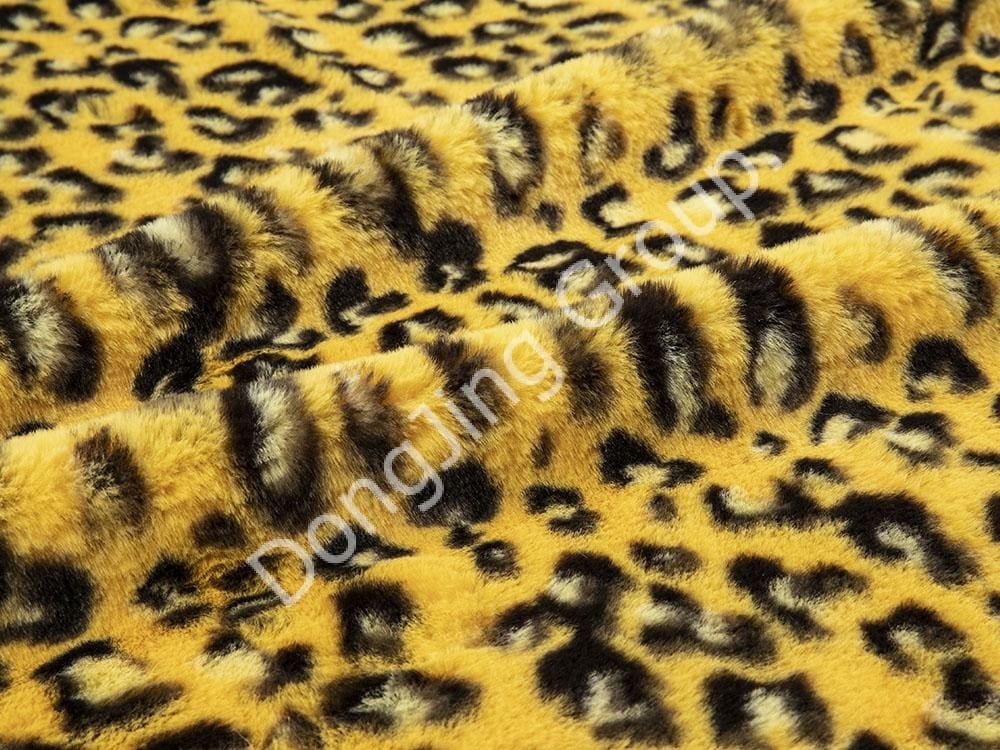 9KT0165-Caqui Leopardo faux fur fabric