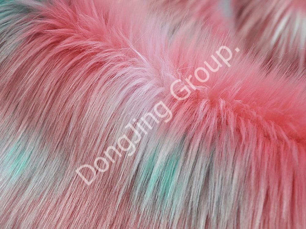 9KW0051-Pelo de zorro spray blanco roto faux fur fabric