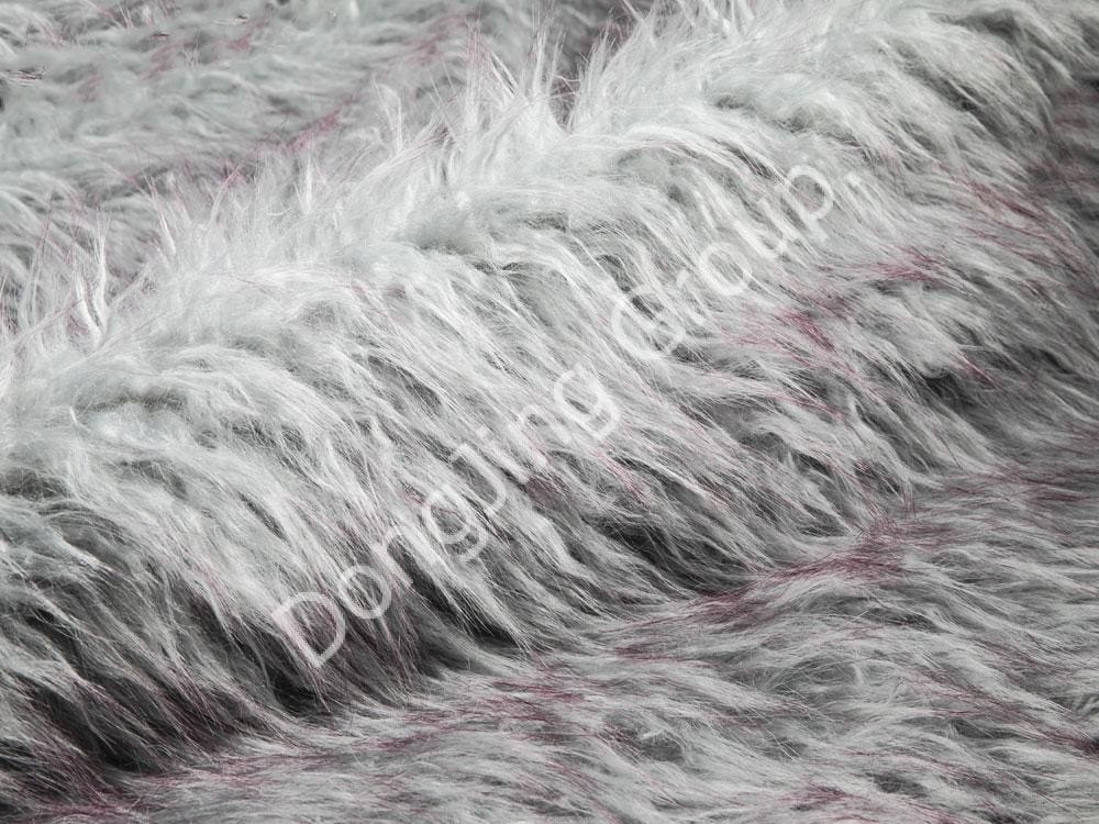 9KW0336-Punta de lana azul brillante empuja lana de playa faux fur fabric