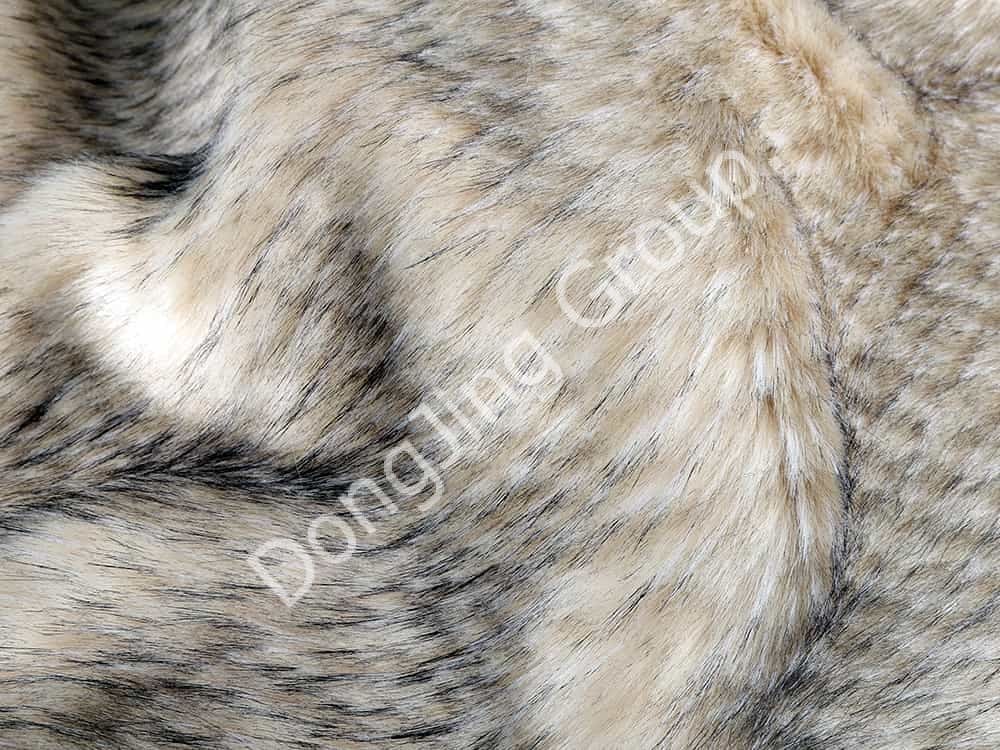 9W0688-Mezcla de pelo de mapache de piña faux fur fabric