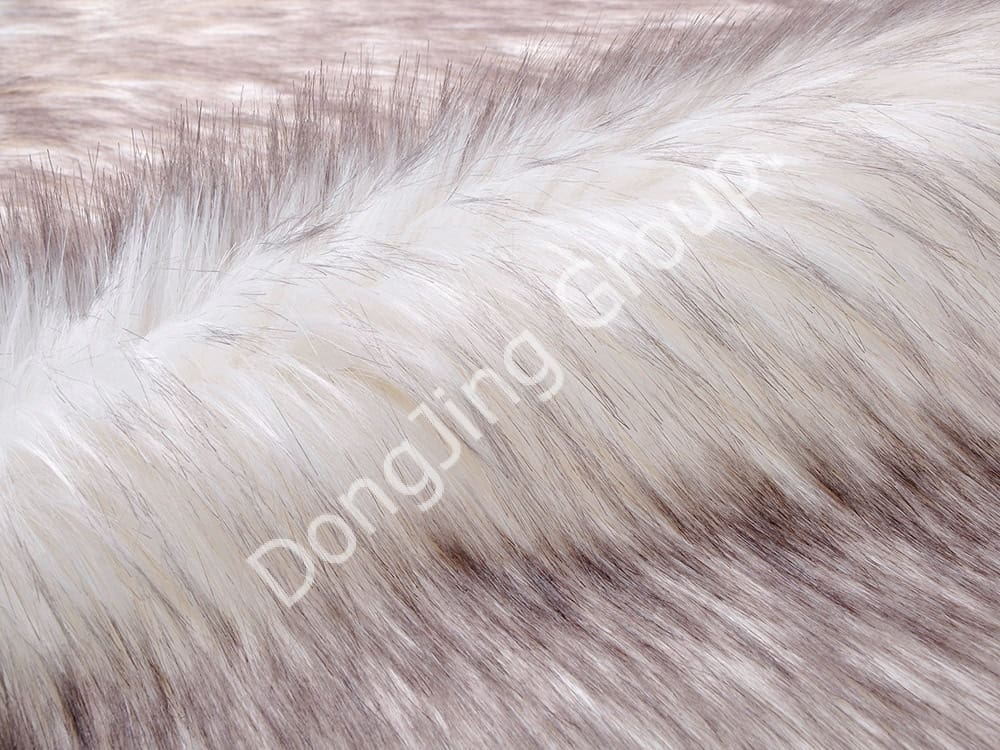 DP0632-El rollo de punta teñido de blanco faux fur fabric