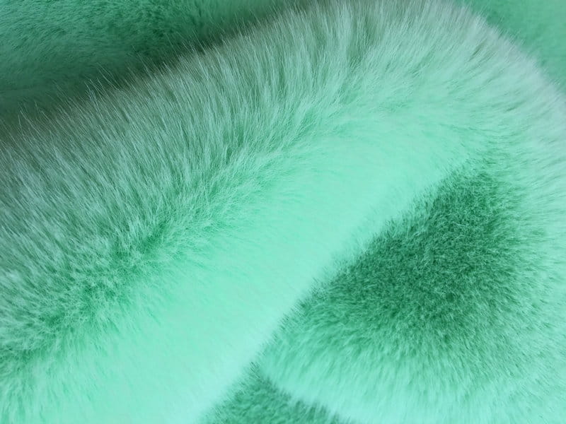 XD0003-Cardamomo Verde Zorro Dorado faux fur fabric