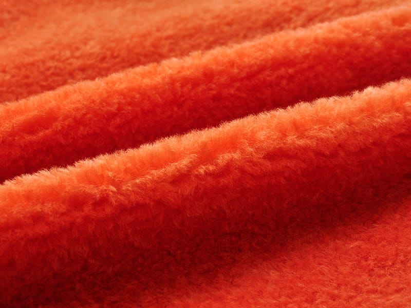 XKT0252-Coral Naranja Little Toka faux fur fabric